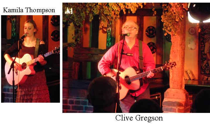 Photo of Kamila Thompson and Clive Gregson live at the White Hart